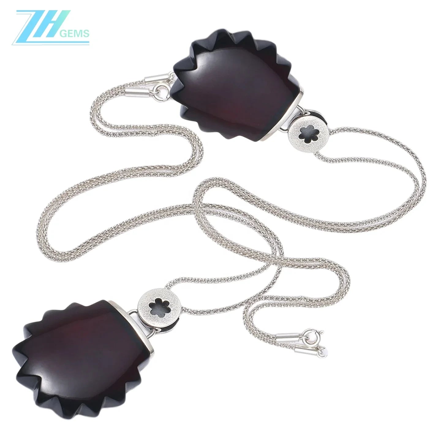 Natural Amber Rectangle Black Color Baltic Non-optimized Pendant Beautiful Genuine Yellow Square Baltic Amber Necklace