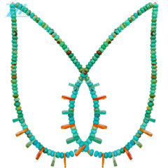 Natural Turquoise And Orange Spiny Oyster Roundle Beads Size 16inch Weight Green Match Orange As Gift For Girlfriend Making