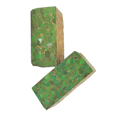 Mohave Green and Bronze Block /Cabochon making/Lapidary/Arizona turquoise1