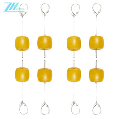 Dainty Baltic Amber Earrings Natural Amber Sterling Silver Gift For Yoga Lover