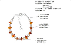 Natural Amber Fashion Jewelry Pearl Bracelet Hot Selling Simple And Generous Modern Style