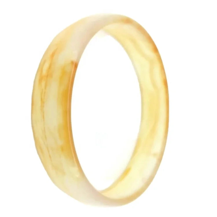 Natural Jewelry Orange Agate Gemstone Woman Man Bangle Best Gift 53-63mm