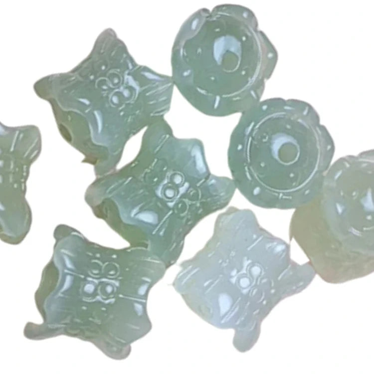 Well-designed Wine Natural Nephrite Carving Bead