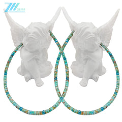 Natural Turquoise Faceted Apatite Gemstone Green Blue 16inch 12gram Birthday Gifts For Him Or Her Lovely Jewelry For Women