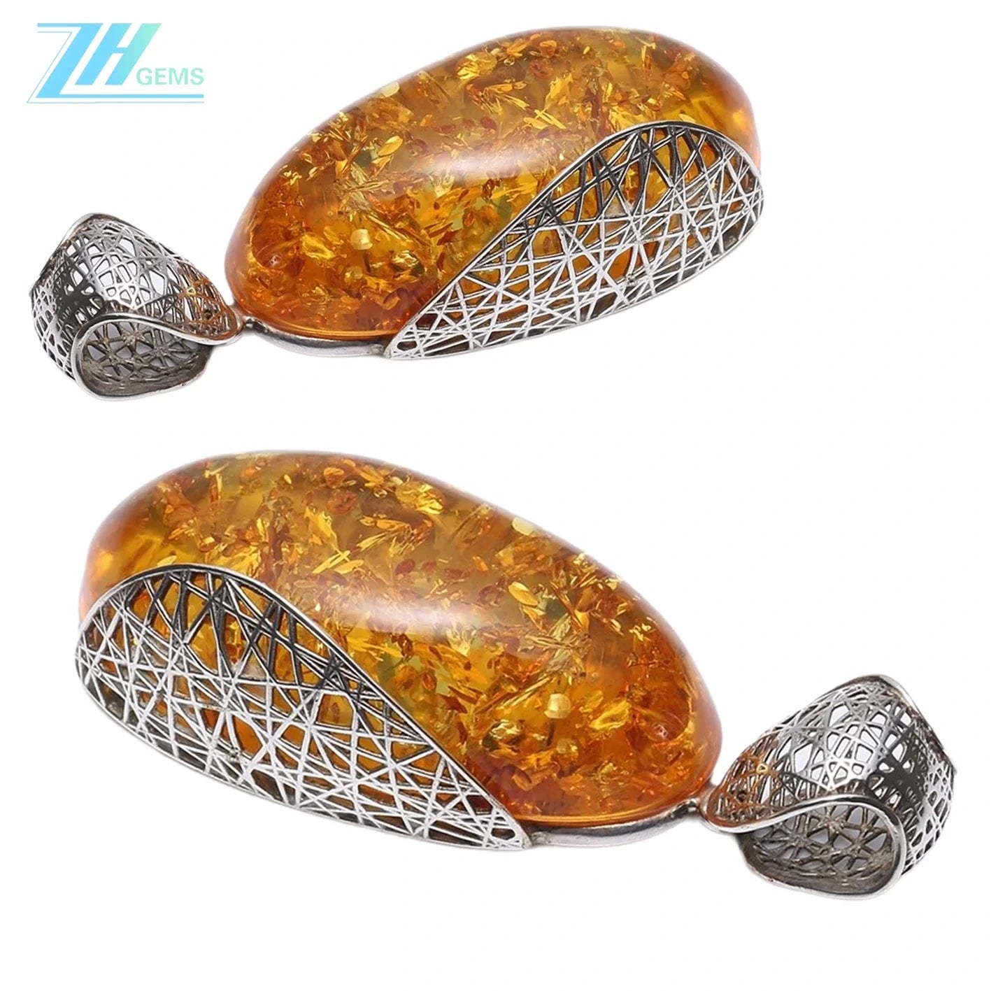 Amber High Quality Gemstone Pendant Gemstone Stones For Jewelry Making And Bead Weaving 16.8g Huge Amber Pendant