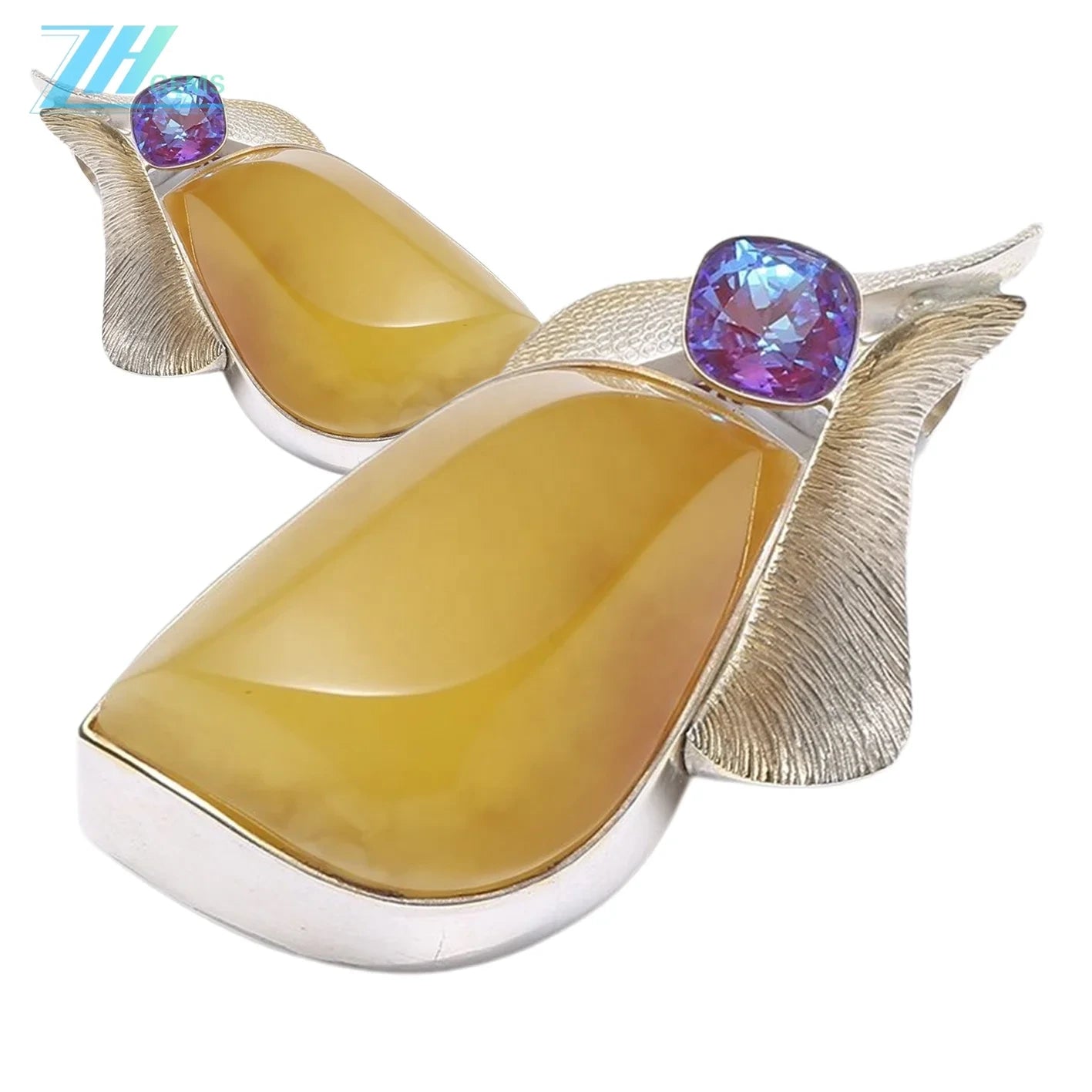 Excellence Huge Black Amber Pendant Baltic Amber And Sterling Various Shades Of Amber Handmade Pendant Yellow Color