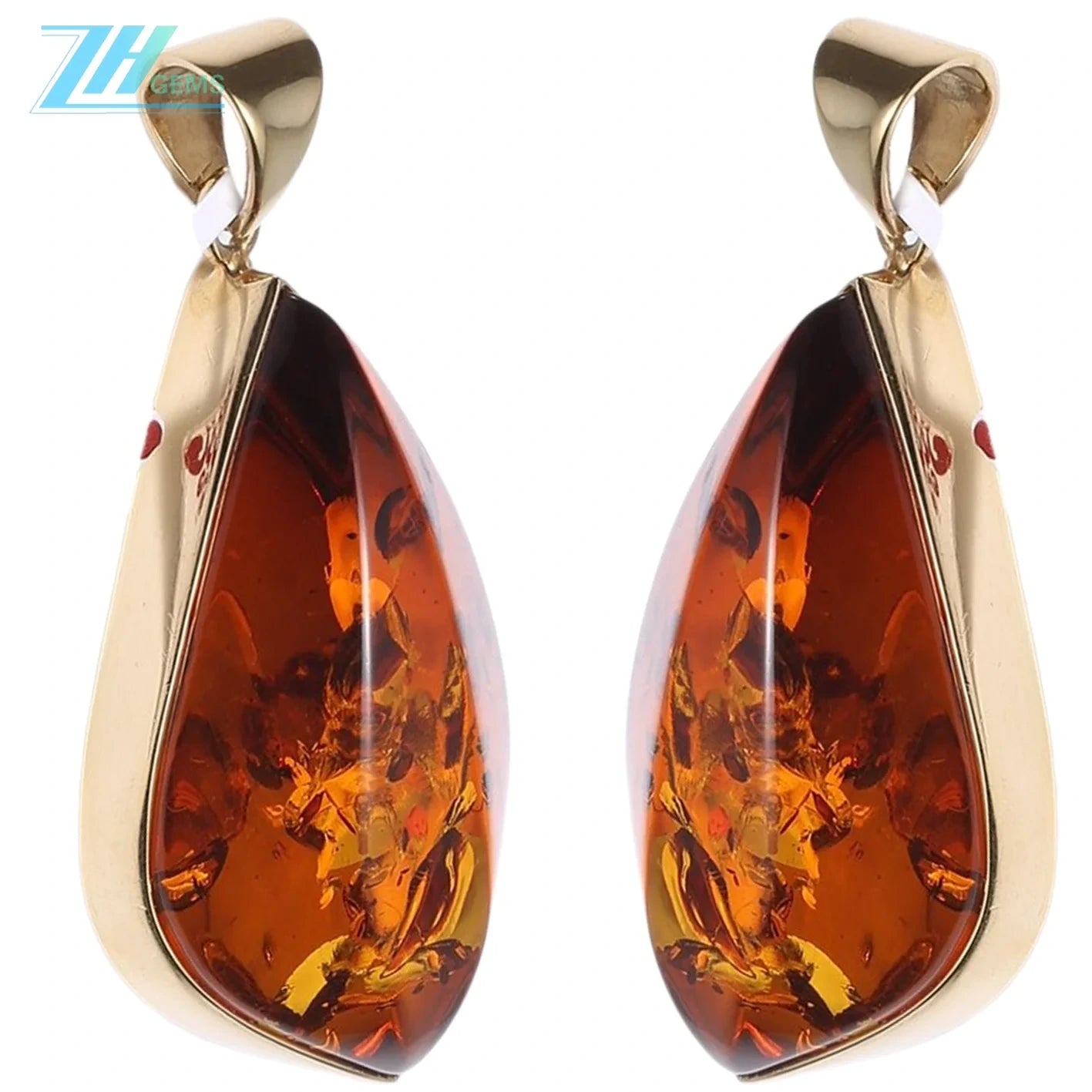 Amber High Quality Gemstone Pendant Gemstone Stones For Jewelry Making And Bead Weaving 15.3g Huge Amber Pendant Red