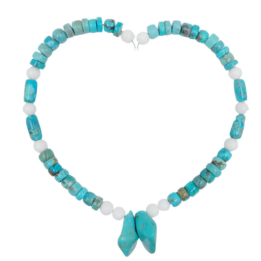 49g Natrual Turquoise Tridacna 16inch Simple Atmosphere Necklace For Gift Summer Choice For Lover Or Family