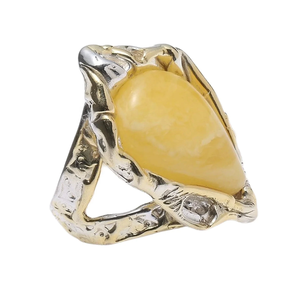Amber Ring Spiritual And Healing Jewelrywomen Jewelry Gift Handmade Designer Gorgeous Ring Made Of Natural Amber