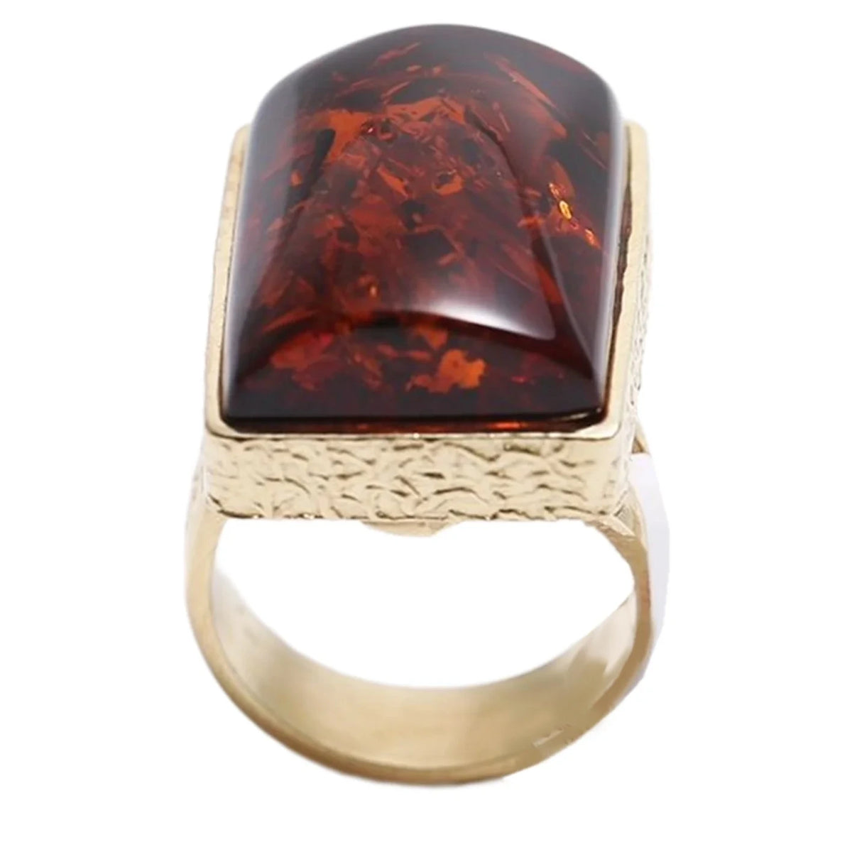 Red Amber Ring Ruby Baltic Amber Adjustable Size Resizeable Statement Jewelry Gift For Her Summer Choice Idea Unisex