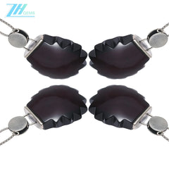 Natural Amber Rectangle Black Color Baltic Non-optimized Pendant Beautiful Genuine Yellow Square Baltic Amber Necklace