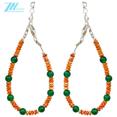 Natural Orange Spiny Oyster Bead Jewelry Simple Modern Style Holidays Anniversary Gifts Are The Best Choice