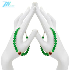 Chrysoprase Bracelet Red Rutilated Quartz With S925 Silver Authentic Bracelet High Jewelry Designer Custom