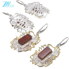 Amber Earring Meaningful Jewelry Gift For Her Wife And Mom Gemstone Stones For Jewelry Making Holiday Gift Beadwork Design