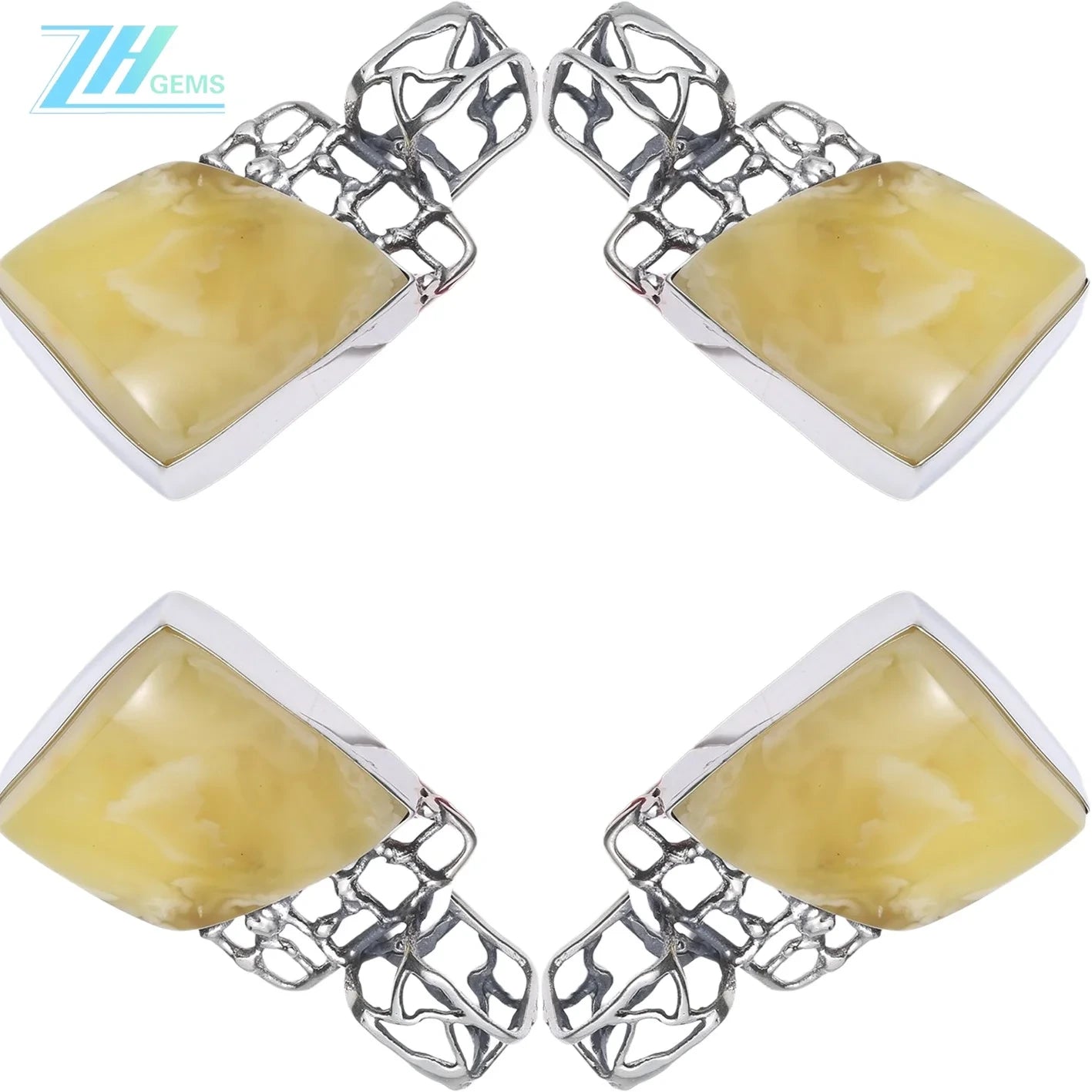 Natural Yellow Amber Pendant Huge Baltic Amber Pendant Jewelry Long Large Classical Handmade 925 Silver As Gift For Her