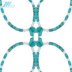 49g Natrual Turquoise Tridacna 16inch Simple Atmosphere Necklace For Gift Summer Choice For Lover Or Family