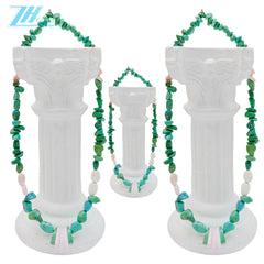 Natural Turquoise And Pink Opal With Free-shape Size 16inch Green And Pink Color Handmade Gift Color Jewelry Making