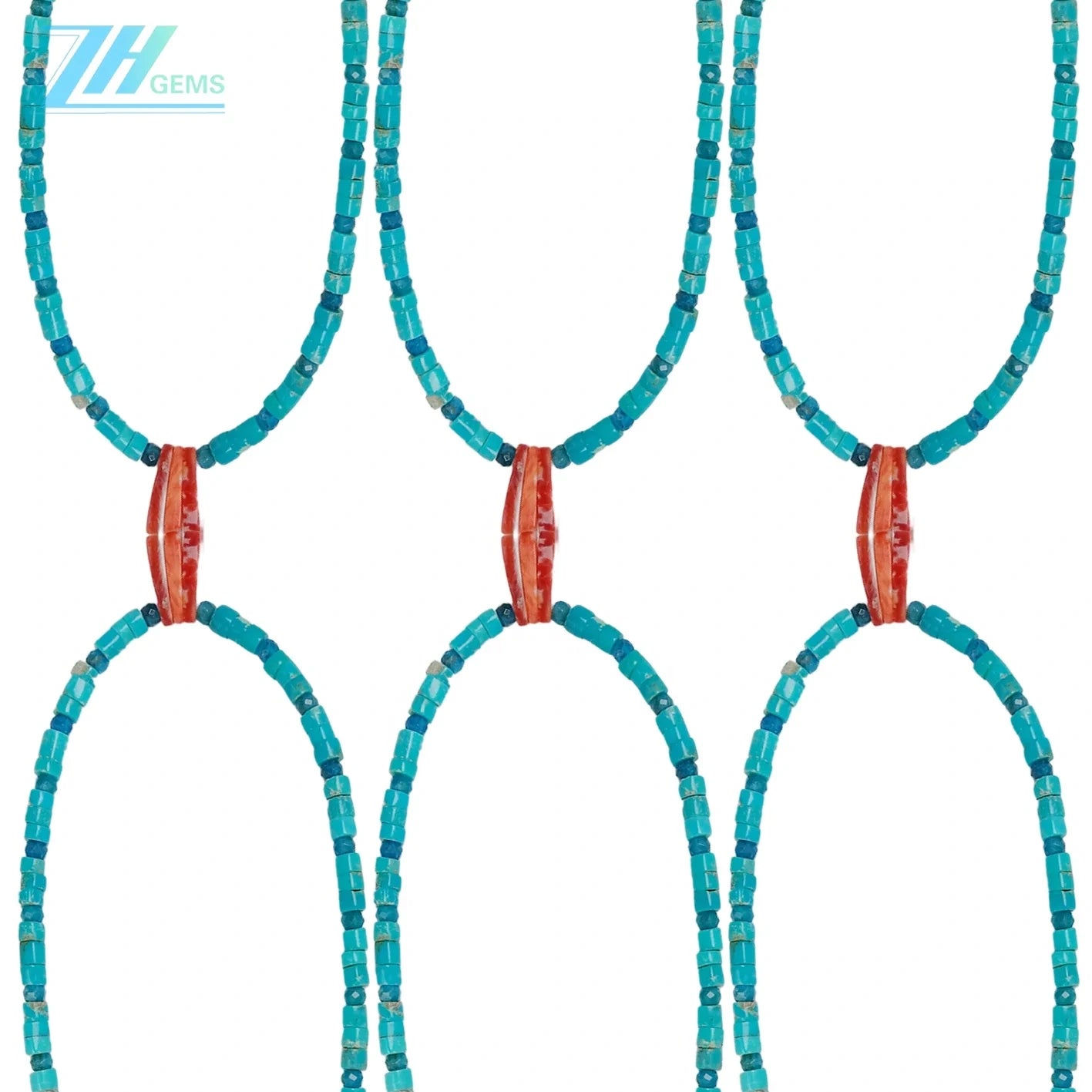 Natural Turquoise Spiny Oyster Heishi And Diamond 22gram Apatite Energy Bracelet With Natural Gemstone Beads