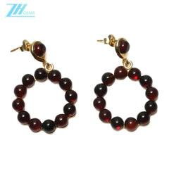 Amber Hoops Small Orange Stone Gemstone Small Gold Hoops Wire Wrapped Hoop Earrings Dainty