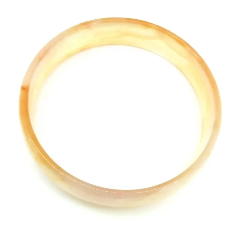 Natural Jewelry Orange Agate Gemstone Woman Man Bangle Best Gift 53-63mm