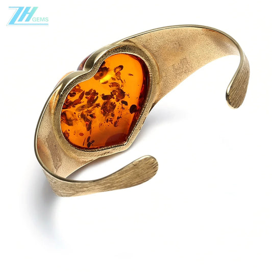 Natural Baltic Sea No Optimized Flower Bracelet Handmade Jewelry Gift For Her