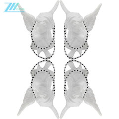 Prehnite Agate Black Beaded Necklace Transparency Gemstone 16inch 6g 925 Sterling Silver Chip Statement Necklace Gift For Her