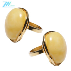 Authentic Butterscotch Amber Ring Yellow Baltic Stonesterling Silver Adjustable Ring Natural Untreated 925 Silver