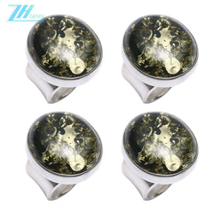 Baltic Amber Black Ring Energy Jewelry With Natural Amber Bead High Quality Gemstone Simple Atmosphere Jewelry For Gift Choice