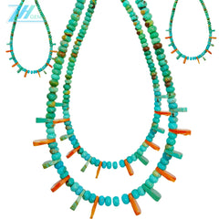 Natural Turquoise And Orange Spiny Oyster Roundle Beads Size 16inch Weight Green Match Orange As Gift For Girlfriend Making