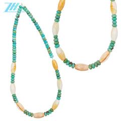 Natural Turquoise Spiny Oster Burma Jadeite 16inch 14gram Spiritual And Healing Jewelry For Growth Harmony1