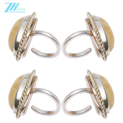 Amber Hobo Style Sea Lover Boho Ring Beach Jewelry Yellow Sundance Style Women Gift For Her Modern Amber Unusual As Gift