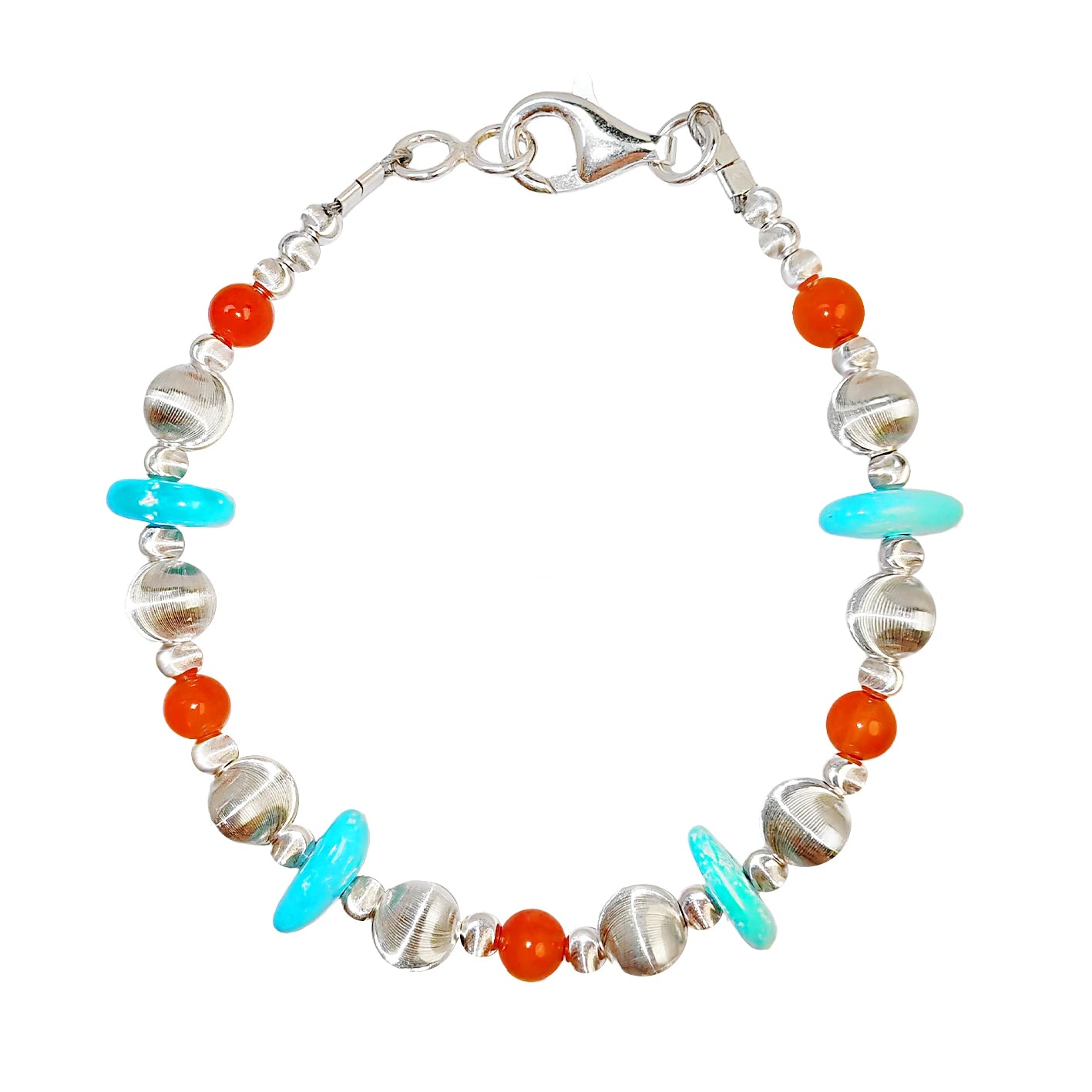 This S925 Silver Bracelet Is Paired With Colorful Crystals And Natural Sterling Treatment Turquoise The Rich Color Collision