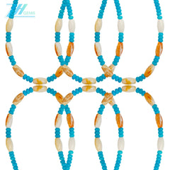 28.1g Natural Turquoise Spiny Oyster Healing Necklace Natural Stone Seed Beads Choker Necklace Gift