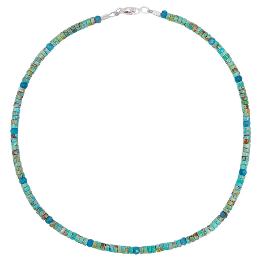 Natural Turquoise Faceted Apatite Gemstone Green Blue 16inch 12gram Birthday Gifts For Him Or Her Lovely Jewelry For Women