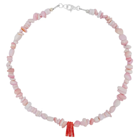 Spiny Oyster Pink Opal Pink Red 16inch 28gram Spiritual And Healing Jewelry For Growth Harmony