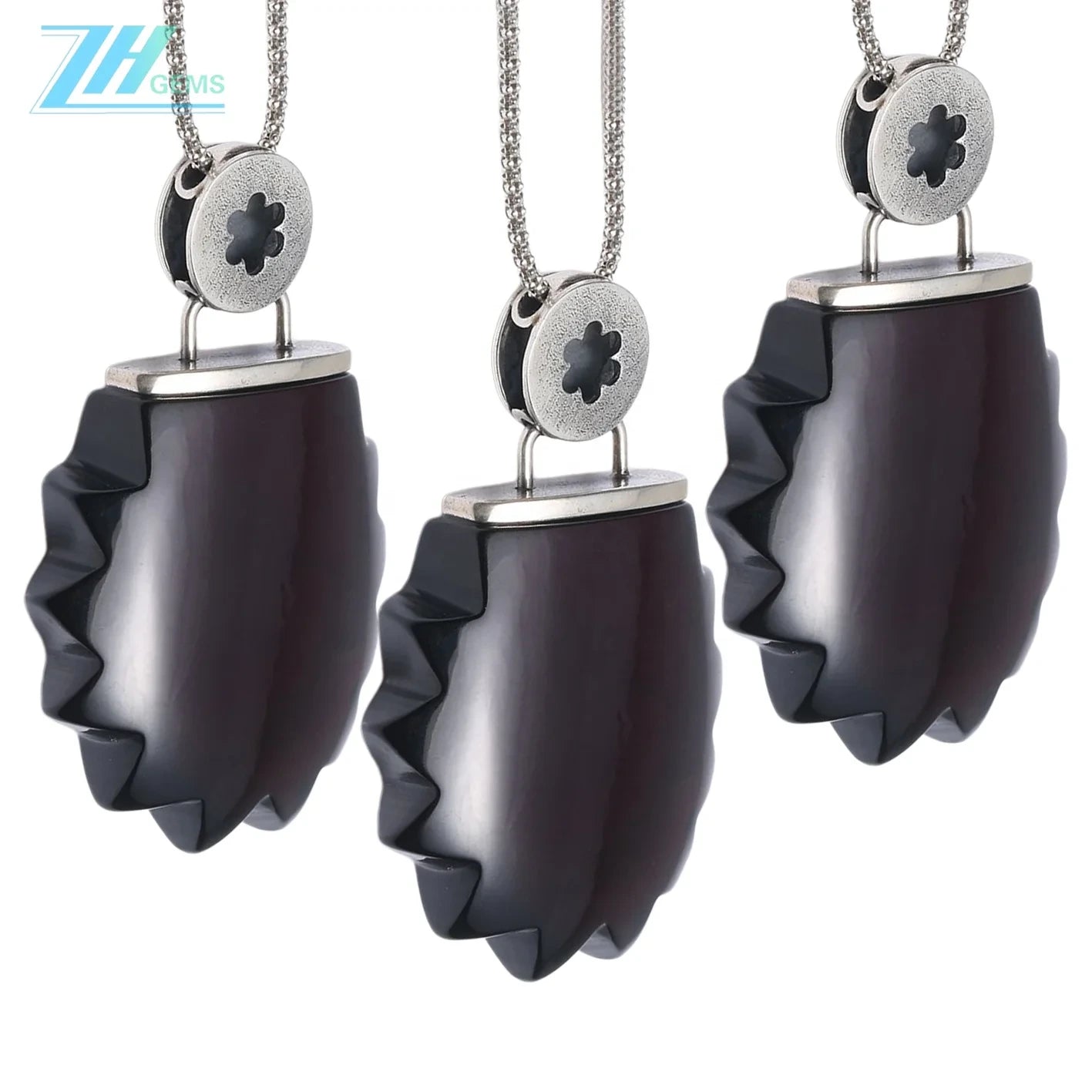 Natural Amber Rectangle Black Color Baltic Non-optimized Pendant Beautiful Genuine Yellow Square Baltic Amber Necklace