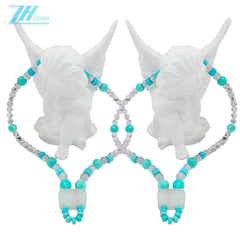 Natural Turquoise Black Rutilated Quartz Labradorite Fluorite Fluorspar And Amazonite Making Necklace Beautiful Surperising