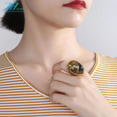 Chunky Sterling Silver And Baltic Black Green Amber Pendant 19.8gram Retro Shape Unrefined Rectangle Jewelry Opaque Meaningful