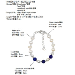 Natural Lapis Lazuli Bracelets Women's Jewelry Beaded Treasure Bracelets Gifting Gifts Fine Jewelry Original Handmade Designs