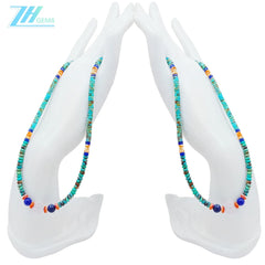 Natural Turquoise Lapis Lazuli Sodalite Crystal Spiny Oyster 12.6g Necklace High Quality Gemstone Healing Necklace Gift