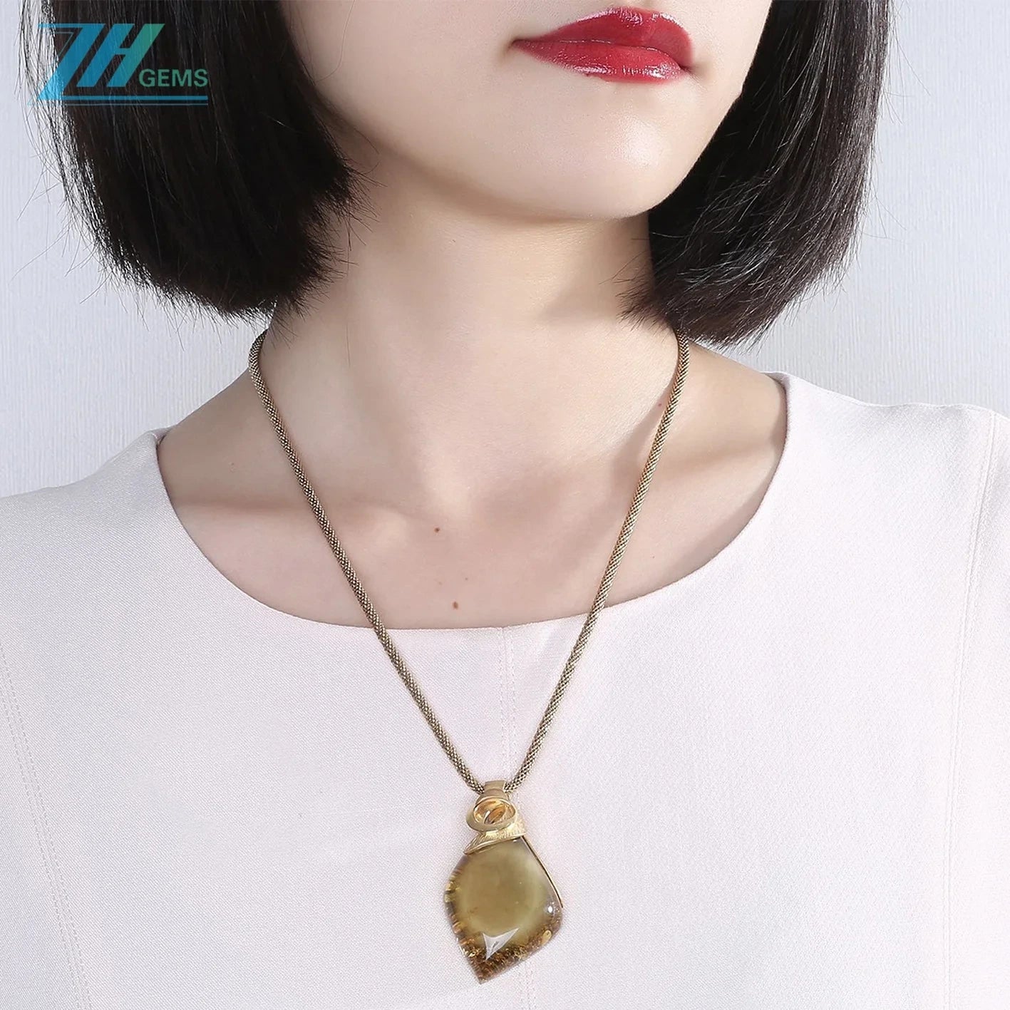 Baltic Amber Pendant Stress Relief Gift For Her Strength Pendant Huge Green Brown Drop Multi Stone For Husband Unisex Gift