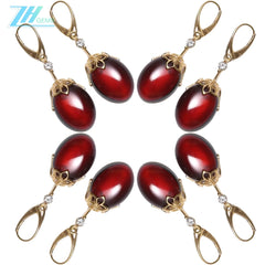 Sterling Silver Cherry Red Amber Dangle Drop Minimalist Lightweight Earrings Modern Dainty Subtle Natural Amber Jewelry Set