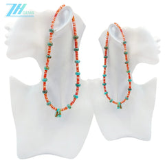 Natural Turquoise And Spiny Oyster Jewelry Elegance With Simplicity For Jewelry Making Fashion Design Holiday Gift Multi Stone