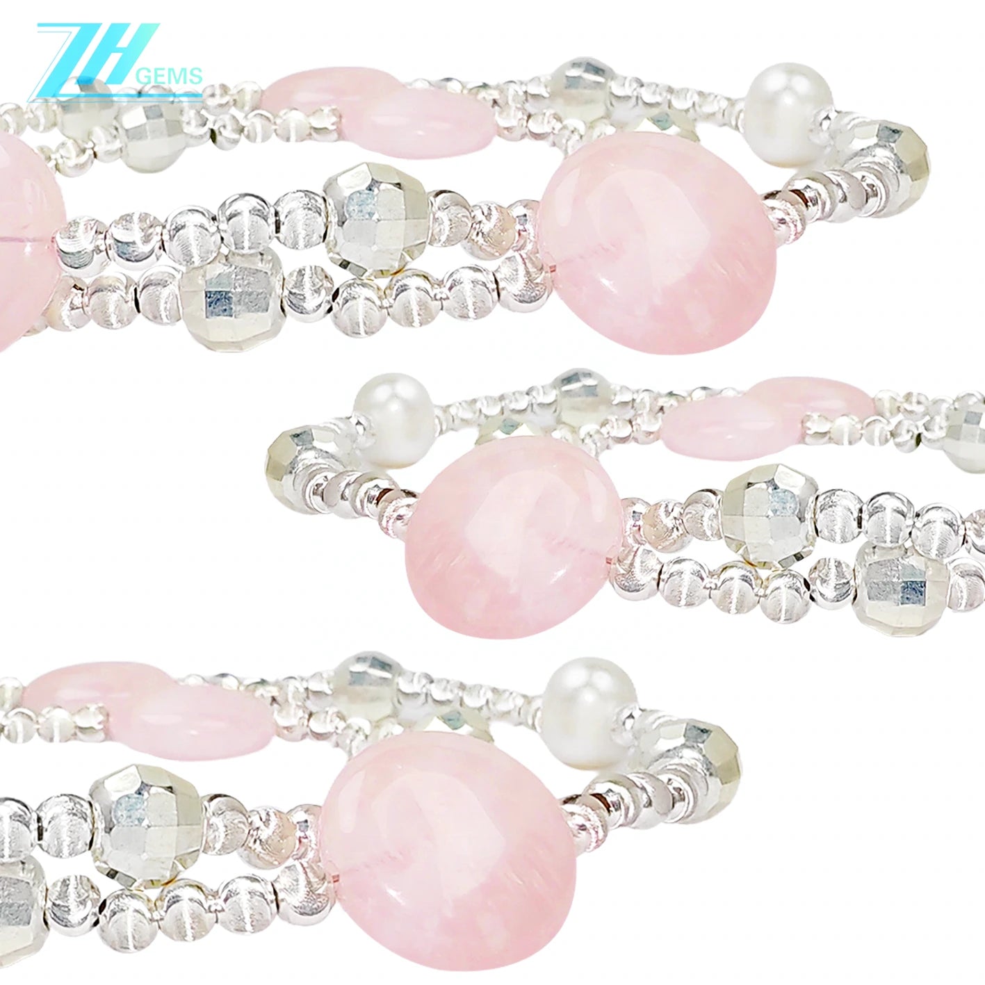 Simple Style Natural Rose Quartz Natural Pearl Beautiful Necklace For Women Spring Hot Sale Jewelry Original Design