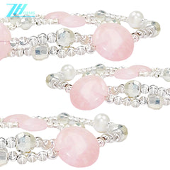 Simple Style Natural Rose Quartz Natural Pearl Beautiful Necklace For Women Spring Hot Sale Jewelry Original Design