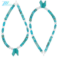 49g Natrual Turquoise Tridacna 16inch Simple Atmosphere Necklace For Gift Summer Choice For Lover Or Family