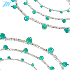 This New Chinese Style Necklace Combines S925 Silver With Natural Turquoise The Combination Of Tradition And Modernity