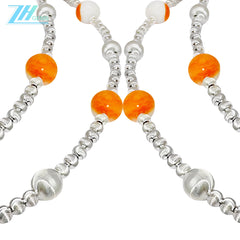 S925 Silver Strings Red Spiny Oyster Beads To Create An Oriental Style Retro Necklace The Retro Charm Flows Showing