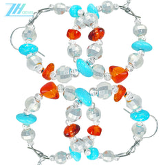 Natural Amber,Turquoise And S925 Silver Are Skillfully Combined The Delicate And Compact Shape Trims The Face Contour