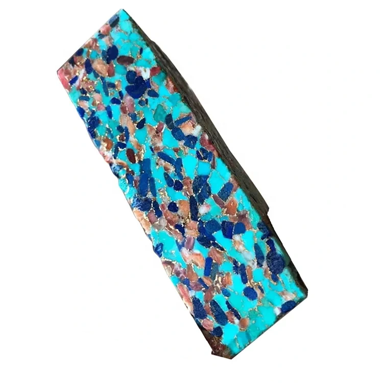 Blue turquoise and mop compressed turquoise block1